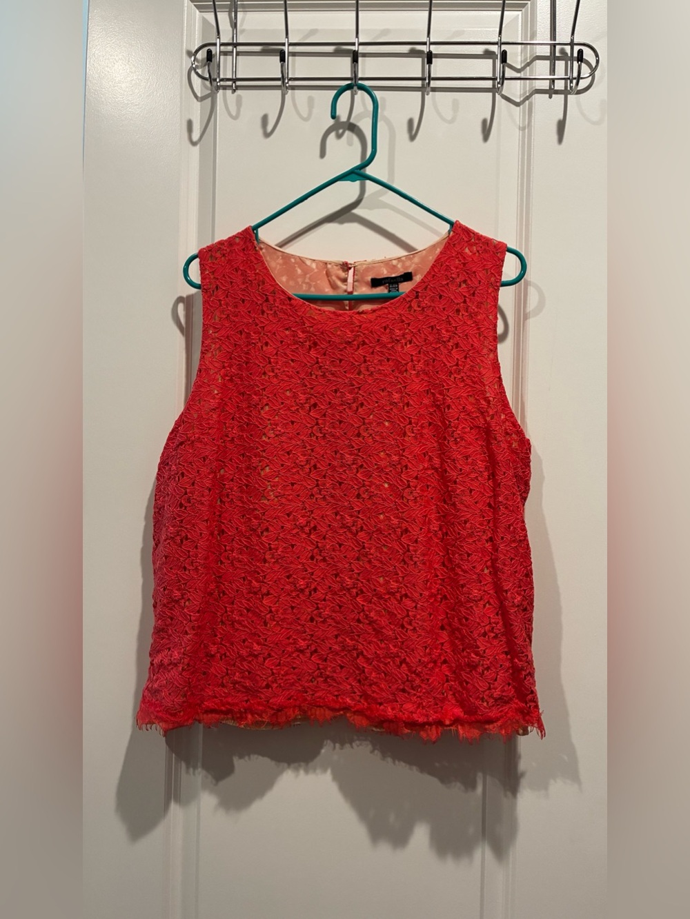 Rafaella Coral Lace Sleeveless Lined Top XL